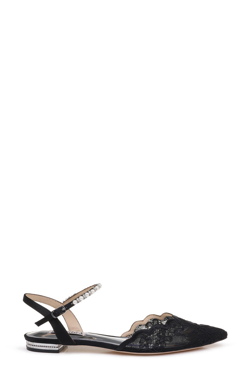 Black | Lennon Pointed Toe Flat