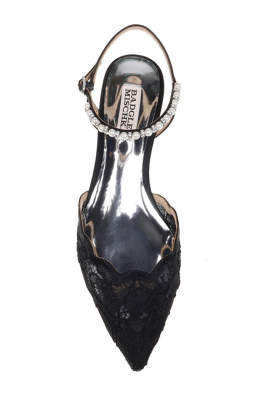 Black | Lennon Pointed Toe Flat