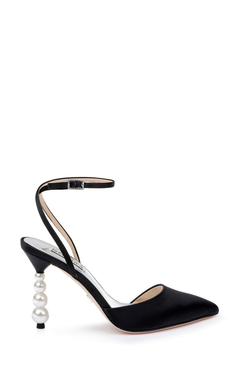 Black | Indie Pearl Stiletto with Pointed Toe