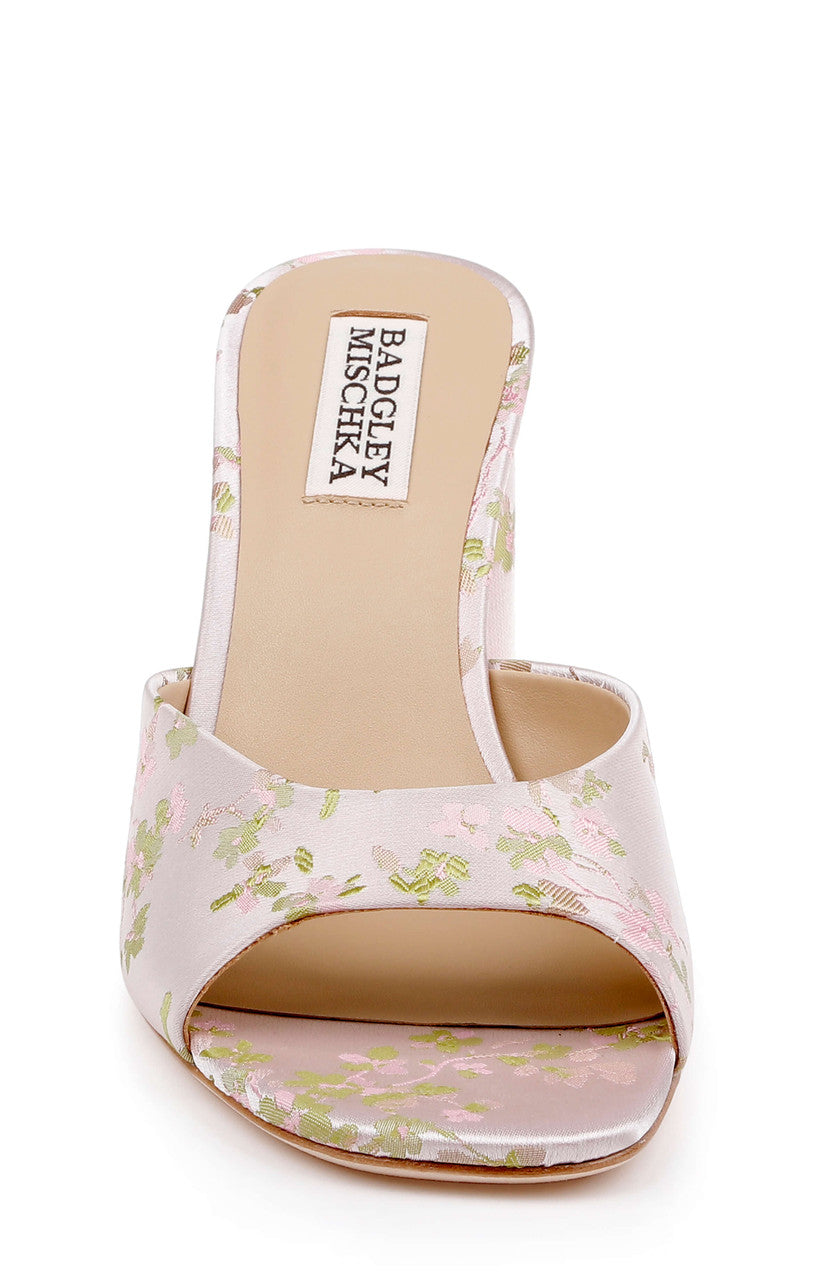 Light Pink | Cadence Block Heel Slide Front