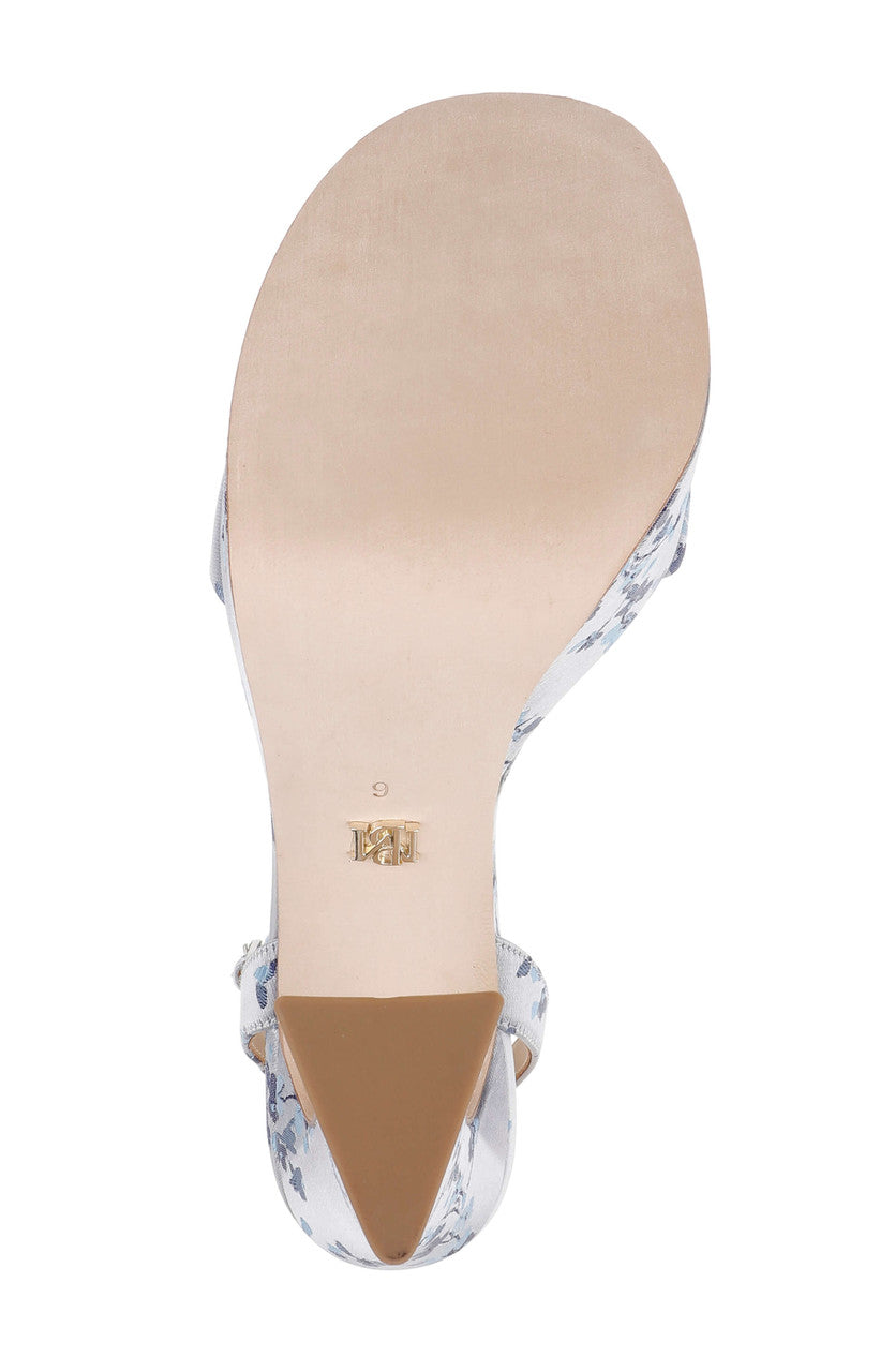Light Blue | Caia Platform Sandal with Heart-Shaped Buckle Bottom