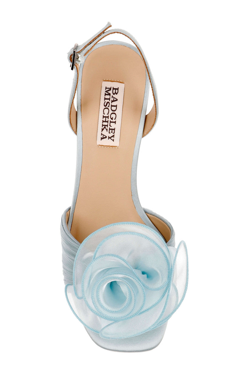 Mist Blue | Dora Open Toe Slingback Sandals Top