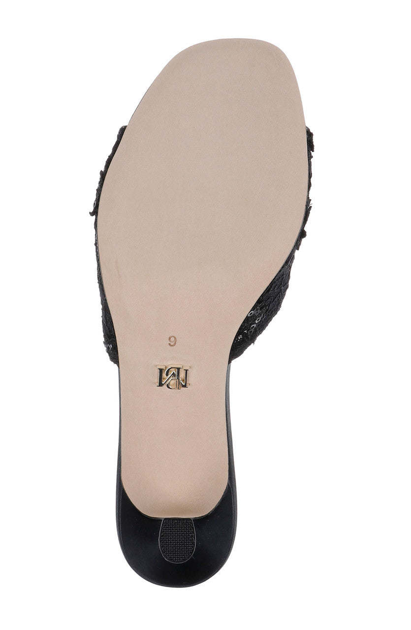 Draya Open Toe Mid Heel Mules by Badgley Mishcka – Badgley Mischka