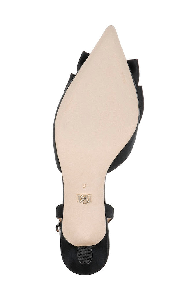 Black | Giovanna Bow Slingback Pumps Sole