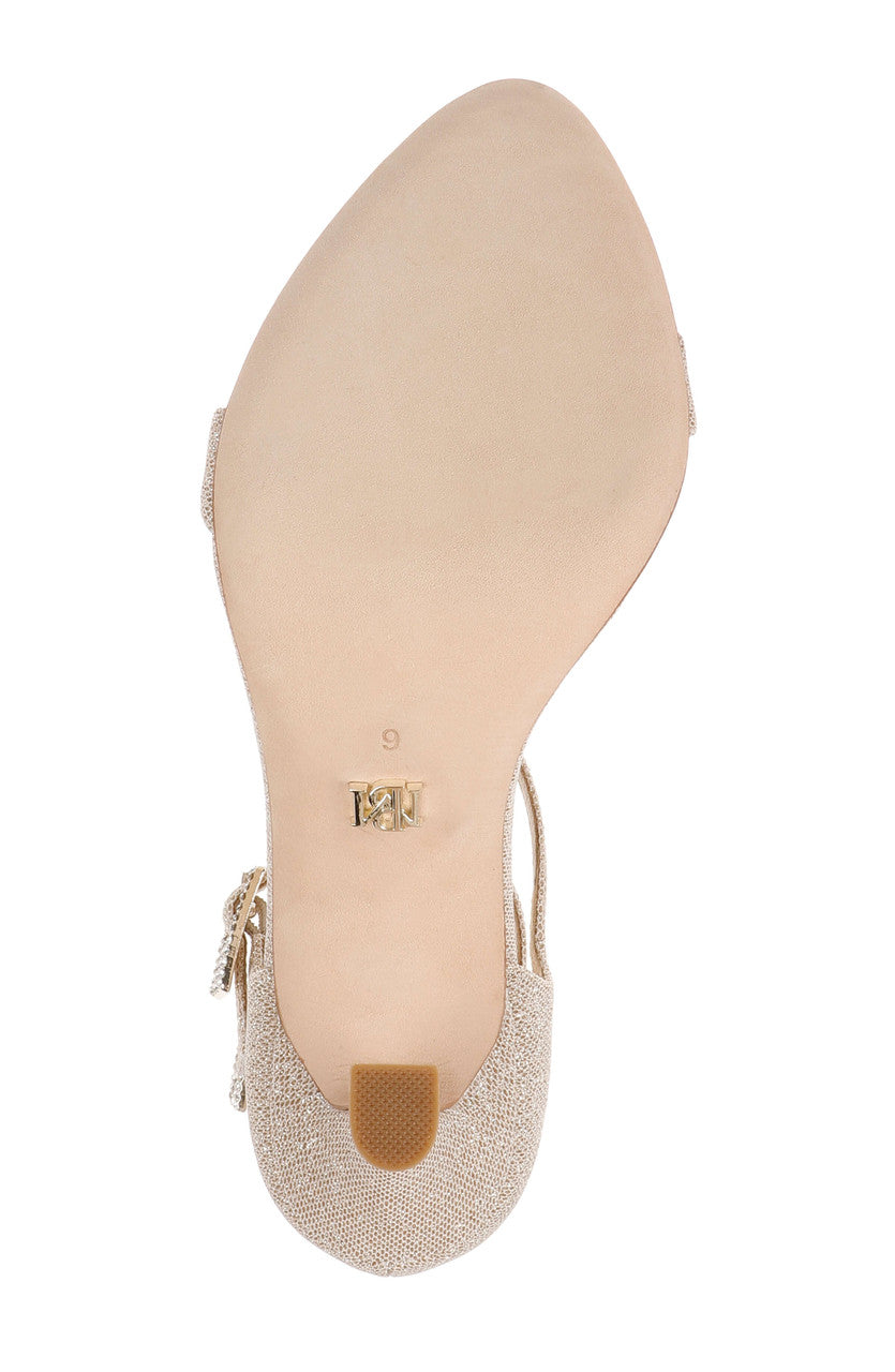 Gold Glitter | Valencia Ankle Strap Sandals Sole