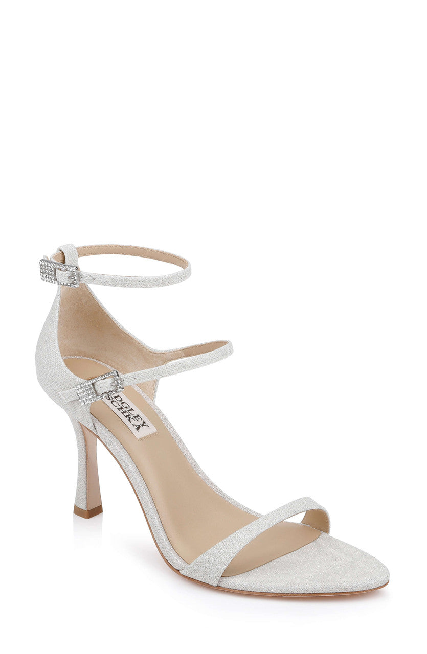 Badgley Mischka Feste, Sandali con Tacco Donna, Oro Platino, 36.5 EU