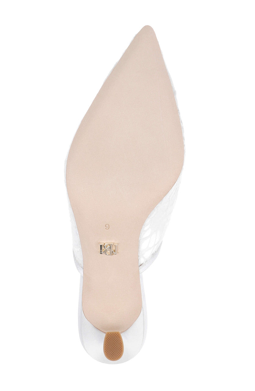 White Satin | Oaklyn Mary Jane Mule Sole