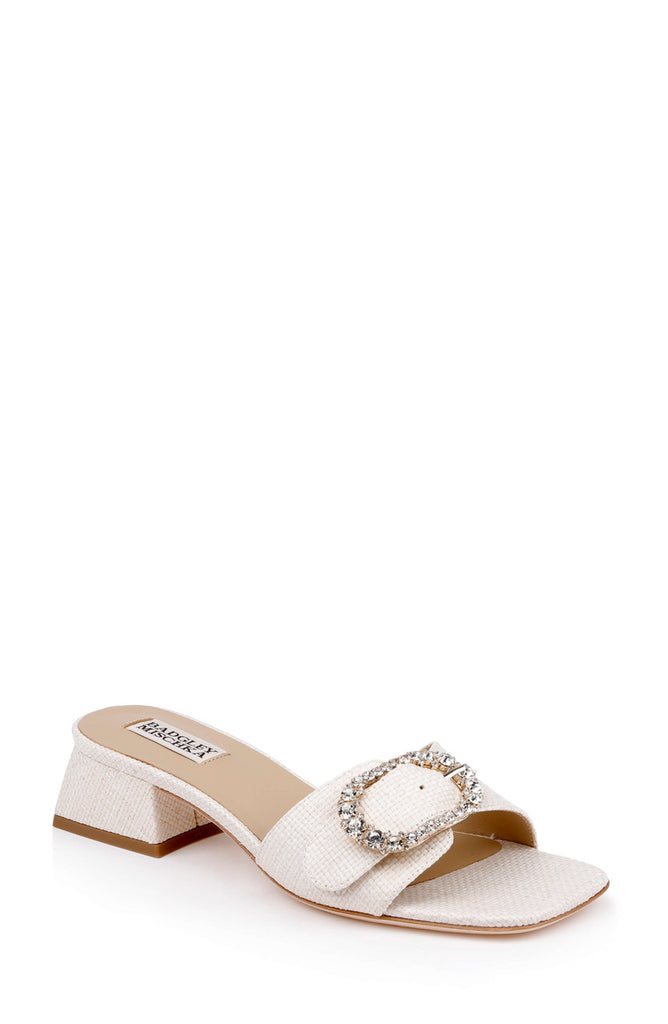 Odalys Block Heel Slide Sandal by Badgley Mischka
