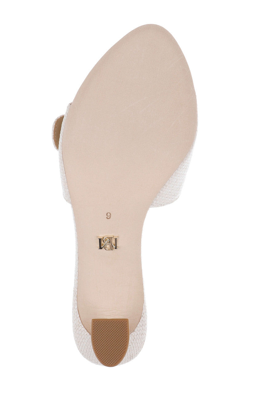 Chalk | Odetta Block Heel Slide Sandal Sole