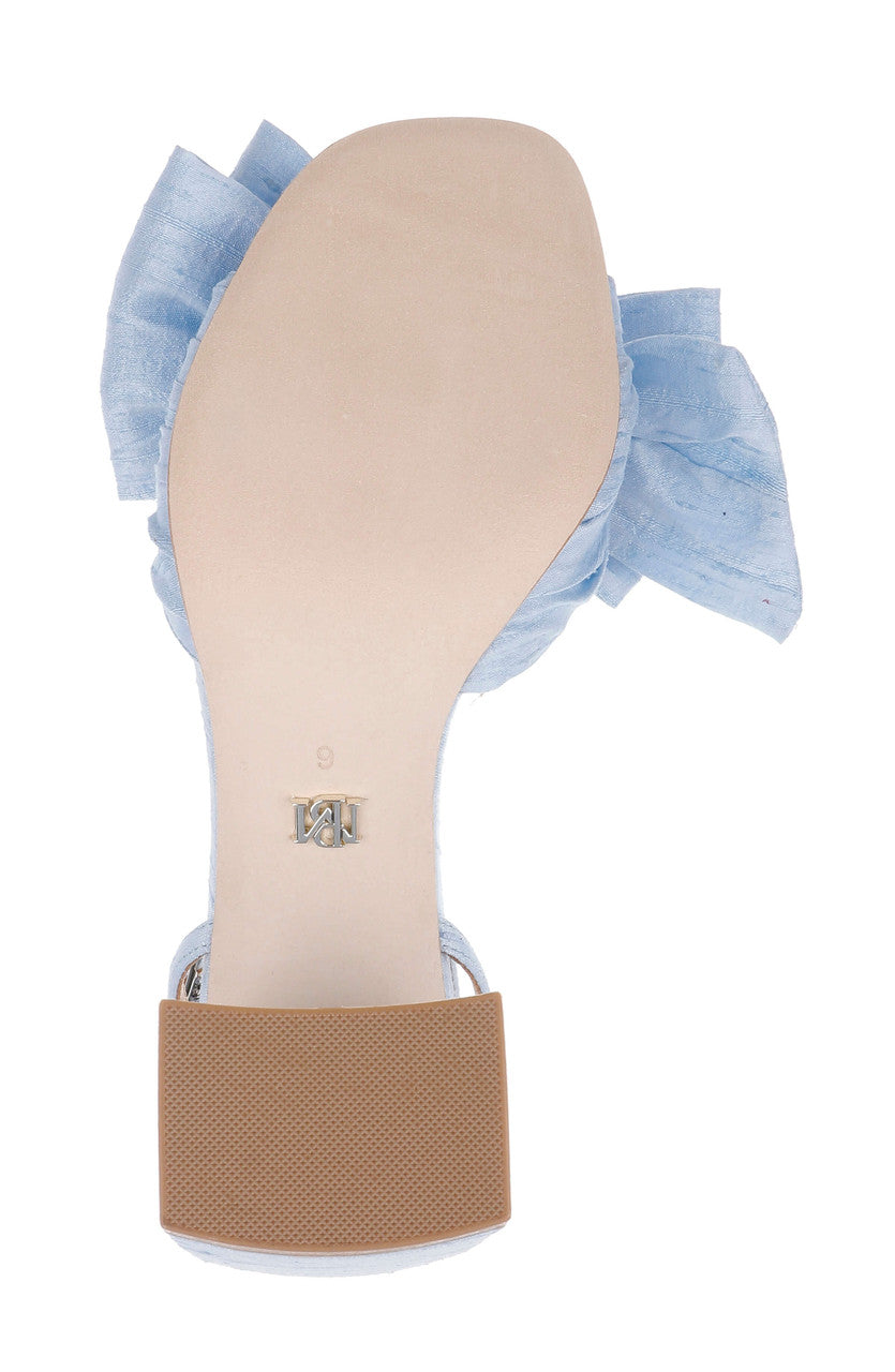 Blue Silk | Olani Ankle Strap Block Heel Sandal Sole