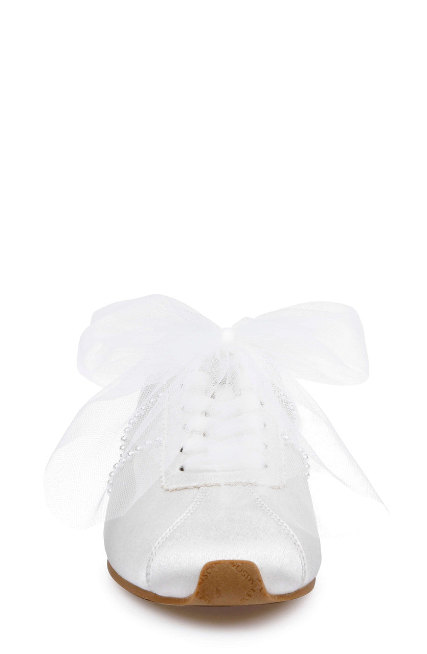 White Crepe | Willy Mule Sneaker Front