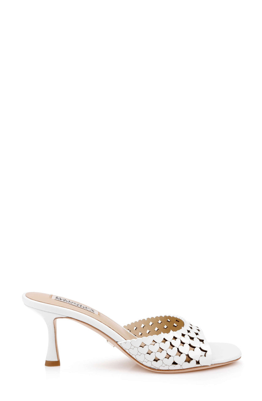 White Patent | Windy Kitten Heel Sandal Side
