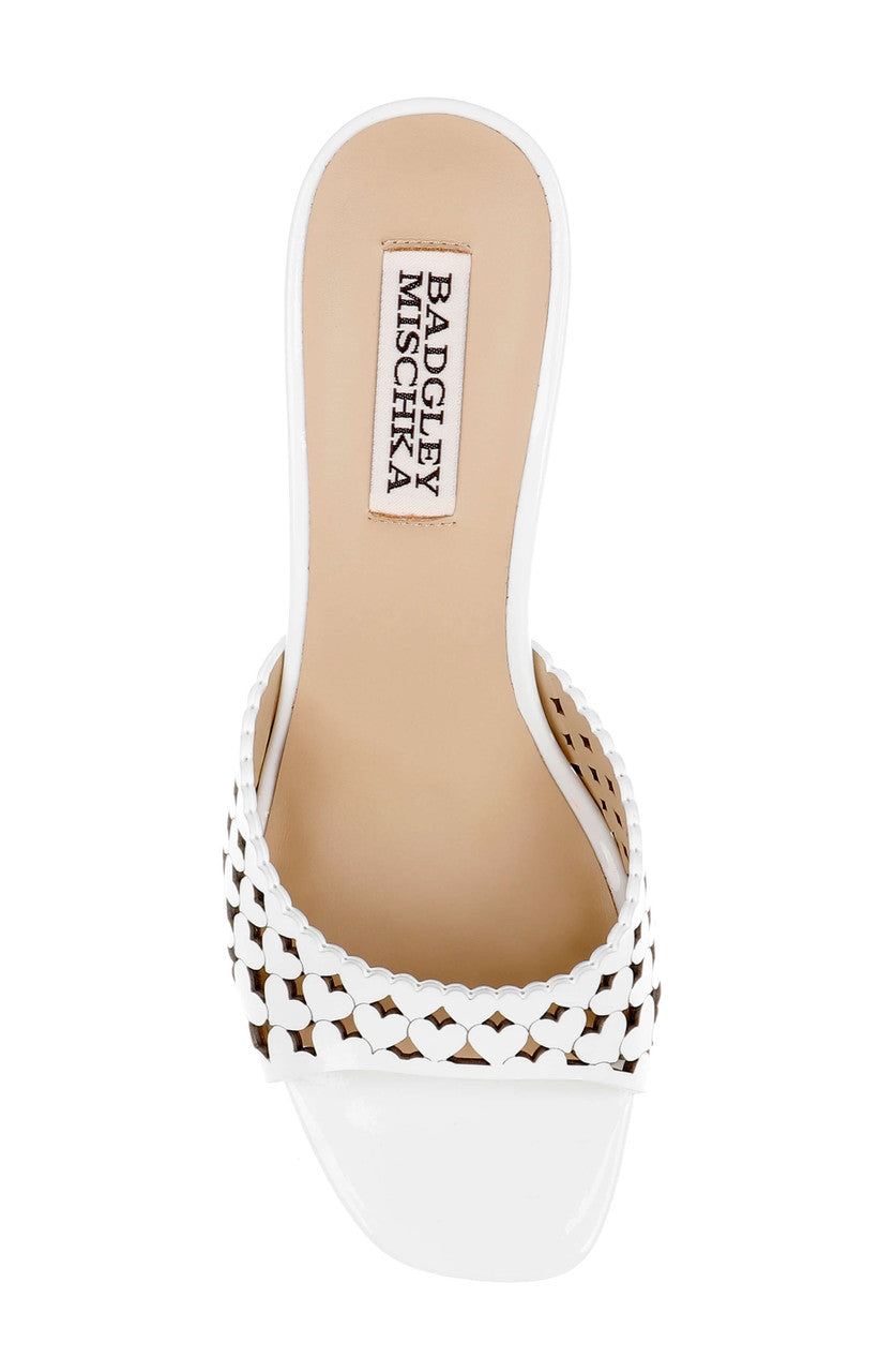 White Patent | Windy Kitten Heel Sandal Top