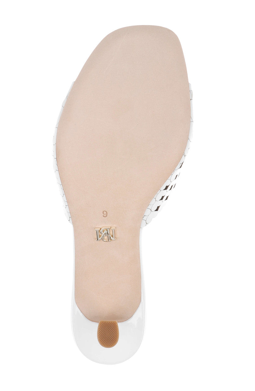 White Patent | Windy Kitten Heel Sandal Sole