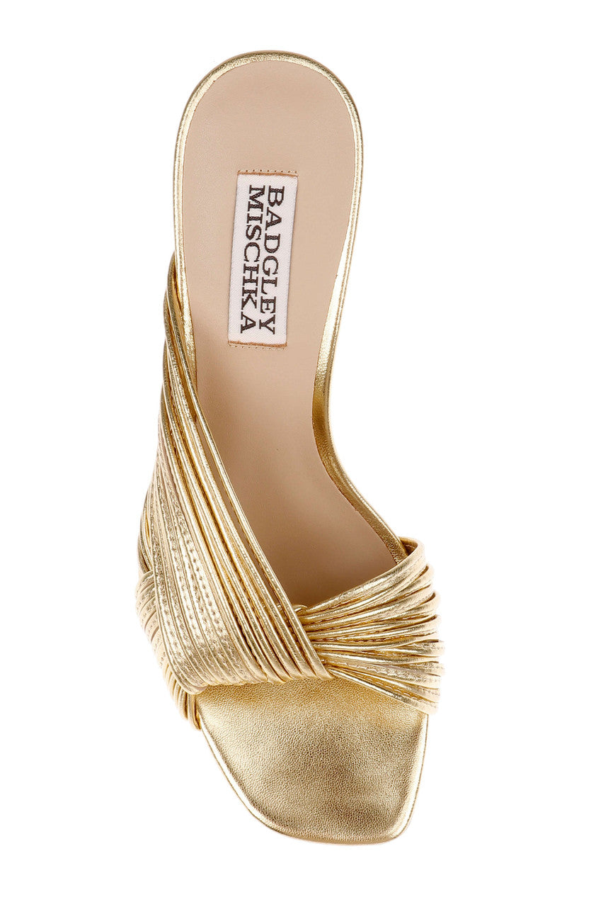 Gold Metallic | Winslow Block Heel Sandal Top