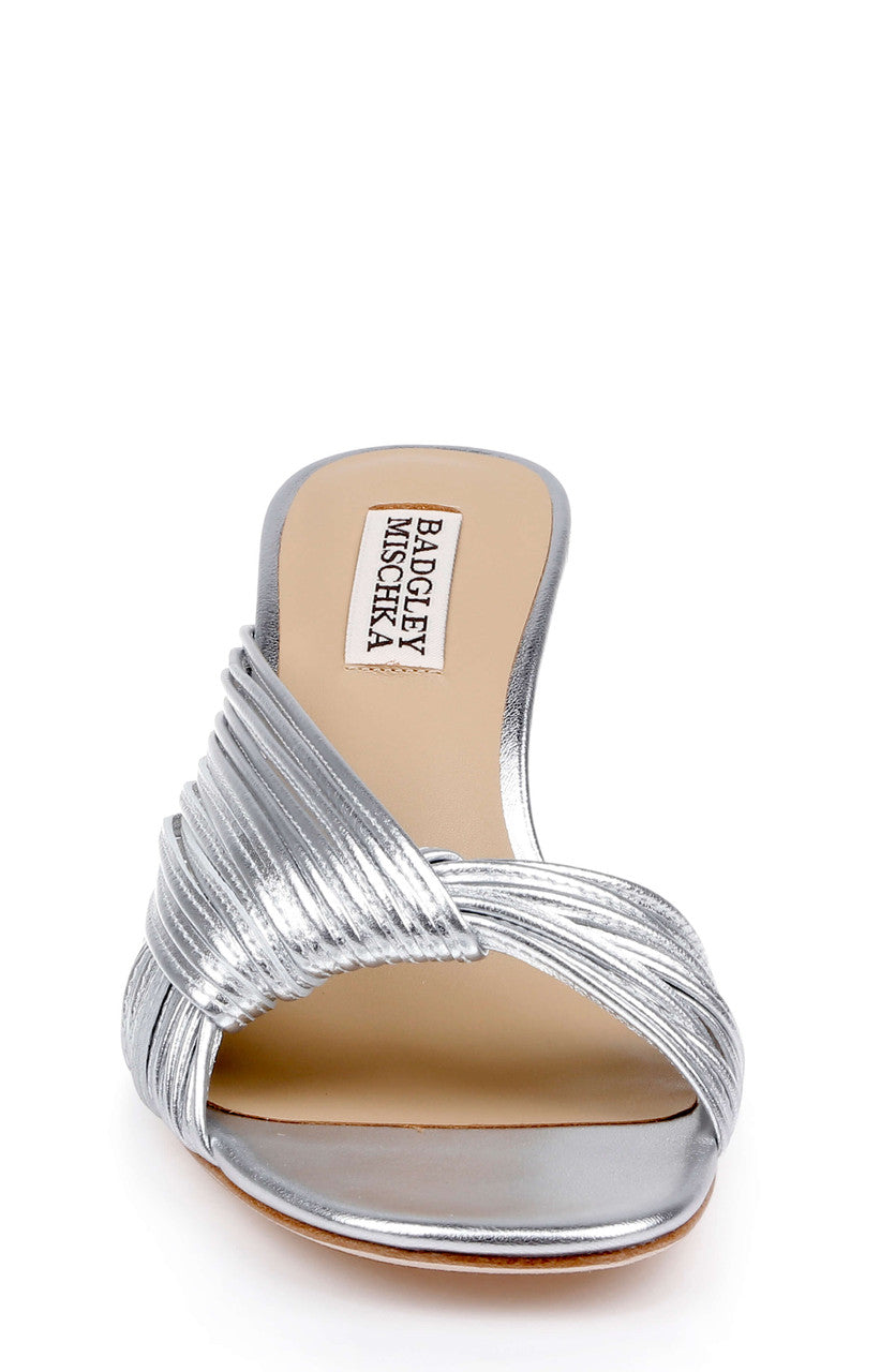 Silver Metallic | Winta Slide Sandal Front