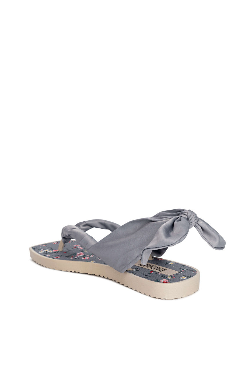 Aqua Blue | Wrenna Slingback Thong Sandal Back Side