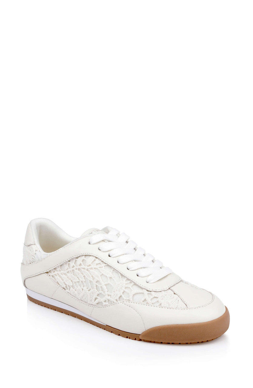 Cream Crochet | Wylie Fashion Sneaker Front Side