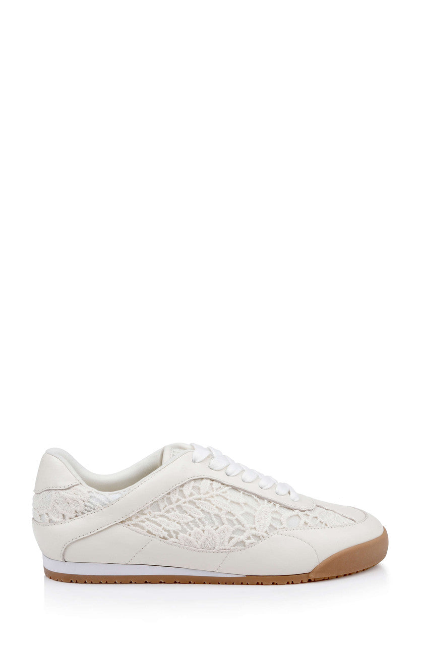 Cream Crochet | Wylie Fashion Sneaker Side