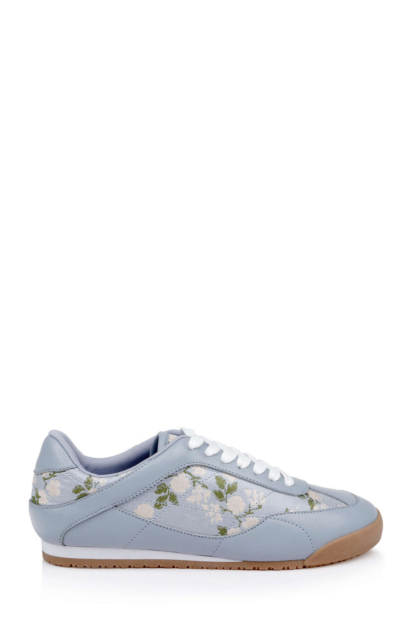 Mist Blue Fabric | Wylie Fashion Sneaker Side