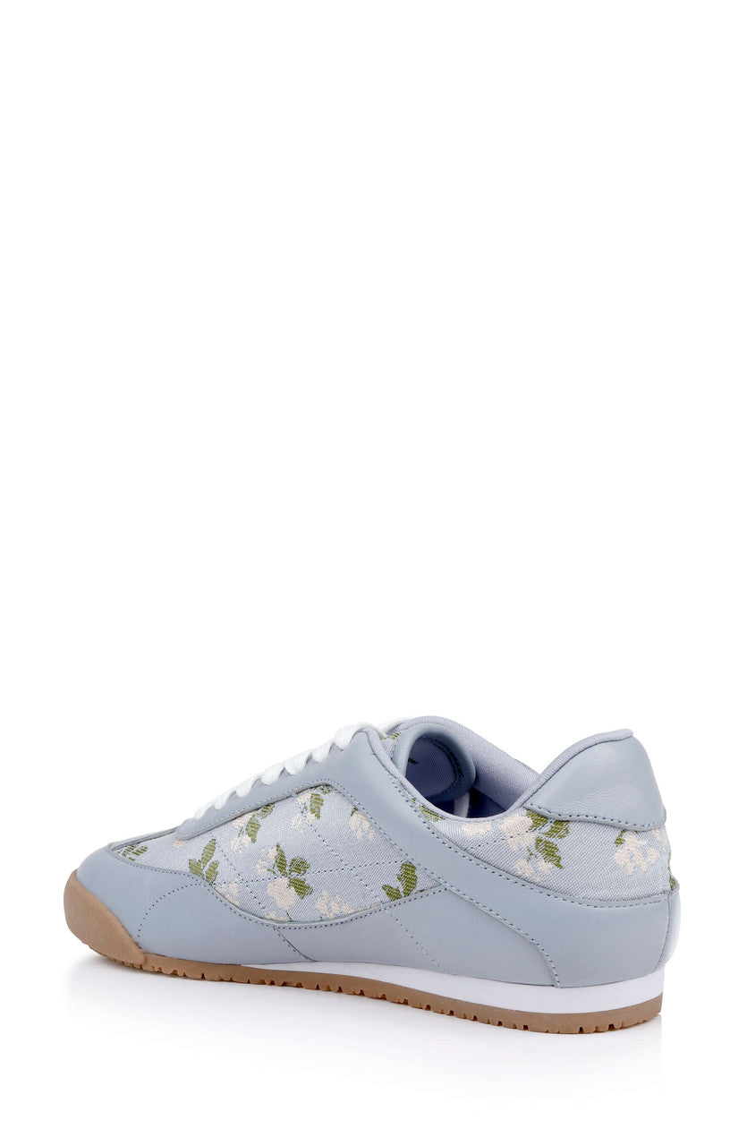 Mist Blue Fabric | Wylie Fashion Sneaker Back Side
