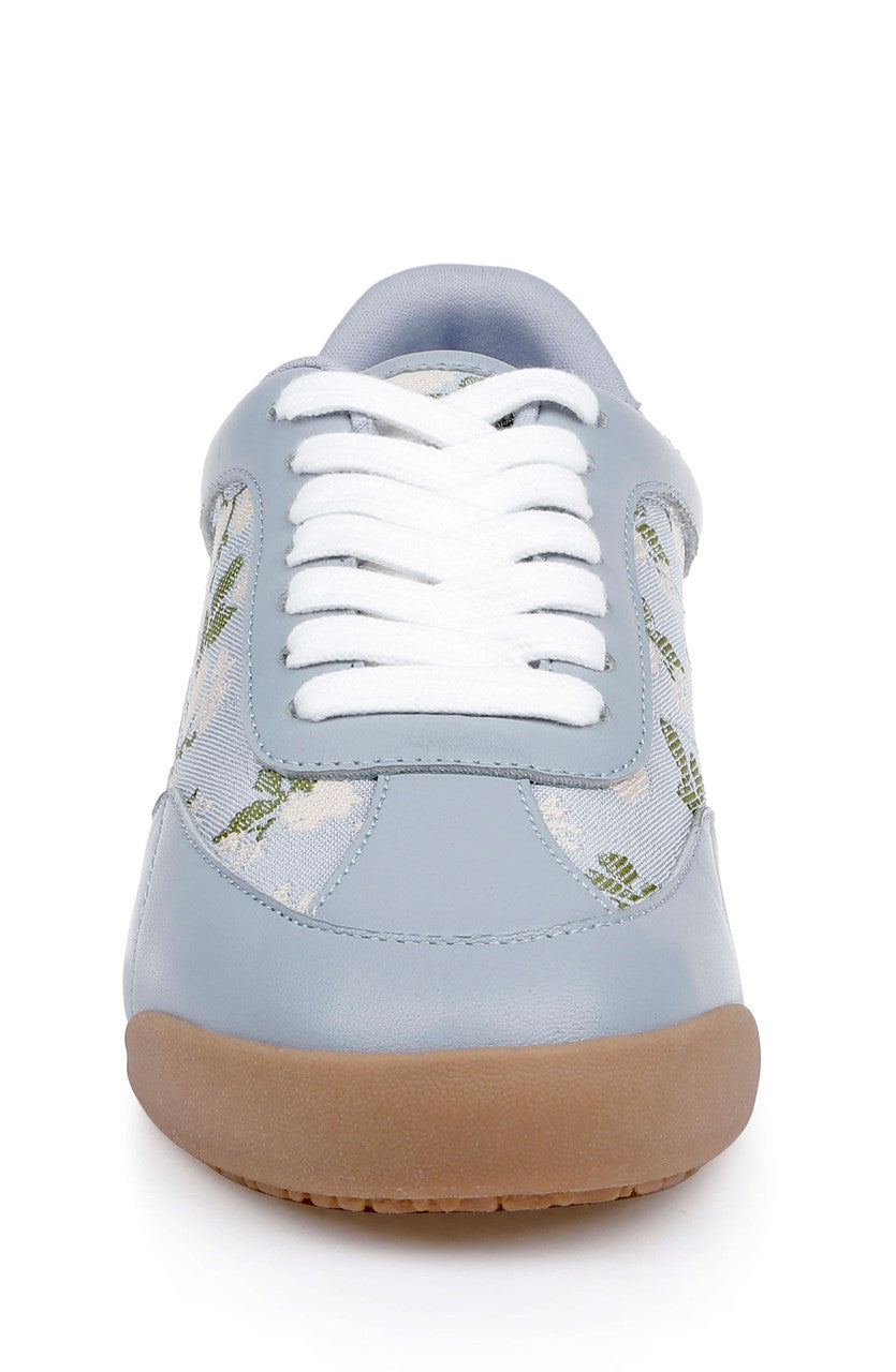 Mist Blue Fabric | Wylie Fashion Sneaker Front
