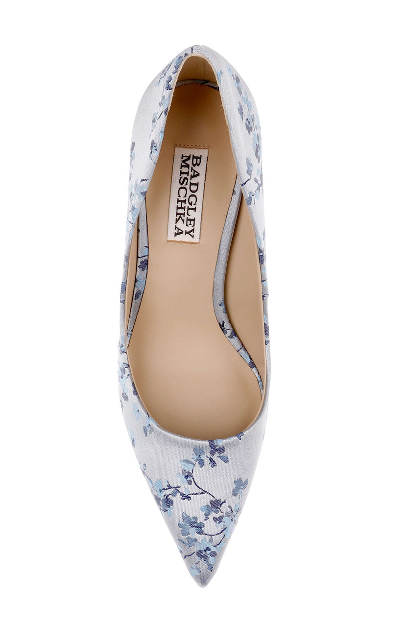 Light Blue | Wonder Floral Pointed Toe Pump Top