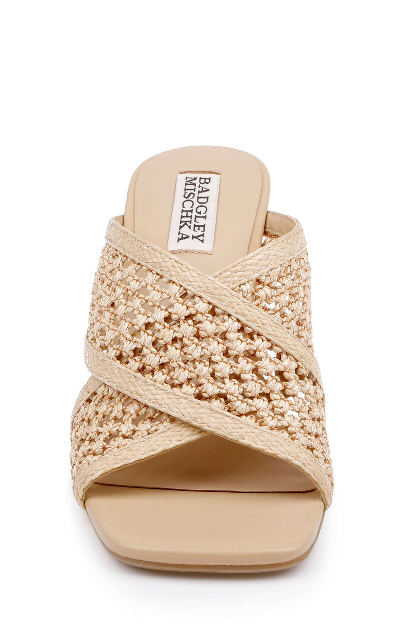 Natural Rafi | Xandria Wedge Slide Sandal Front