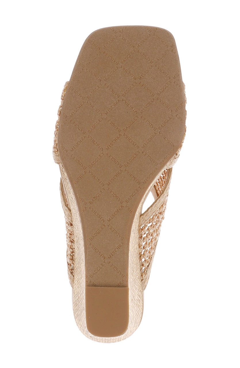 Natural Rafi | Xandria Wedge Slide Sandal Sole