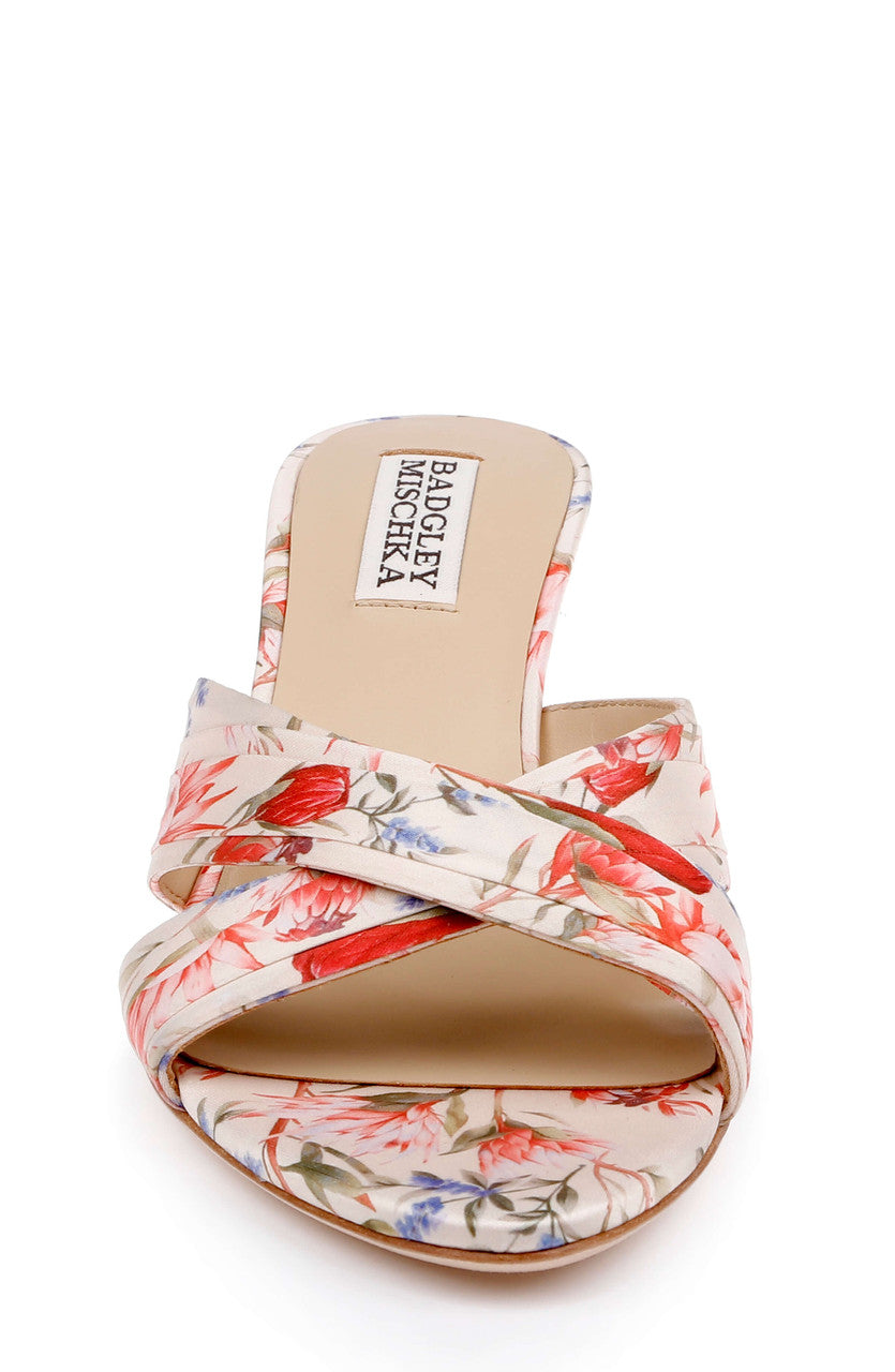 Cream Multi | Xania Heeled Sandal Front