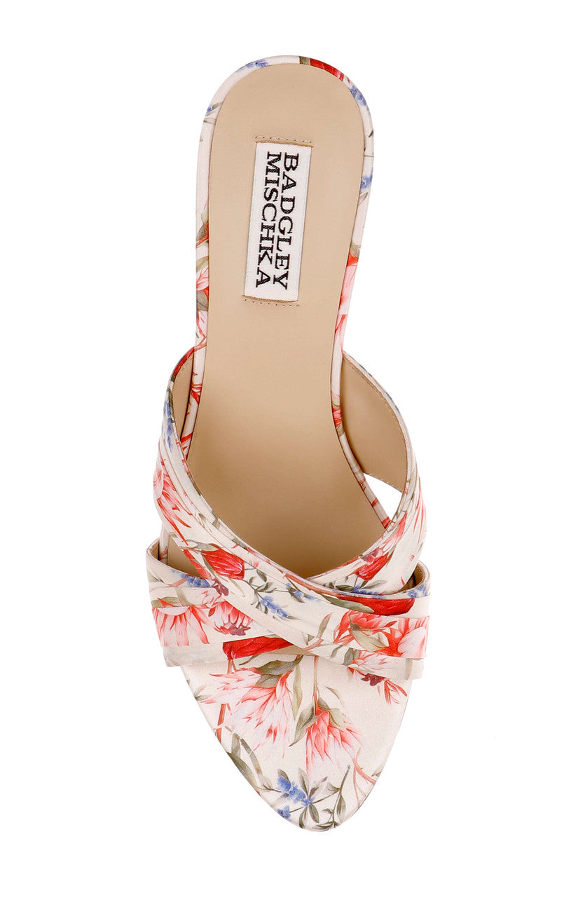 Cream Multi | Xania Heeled Sandal Top