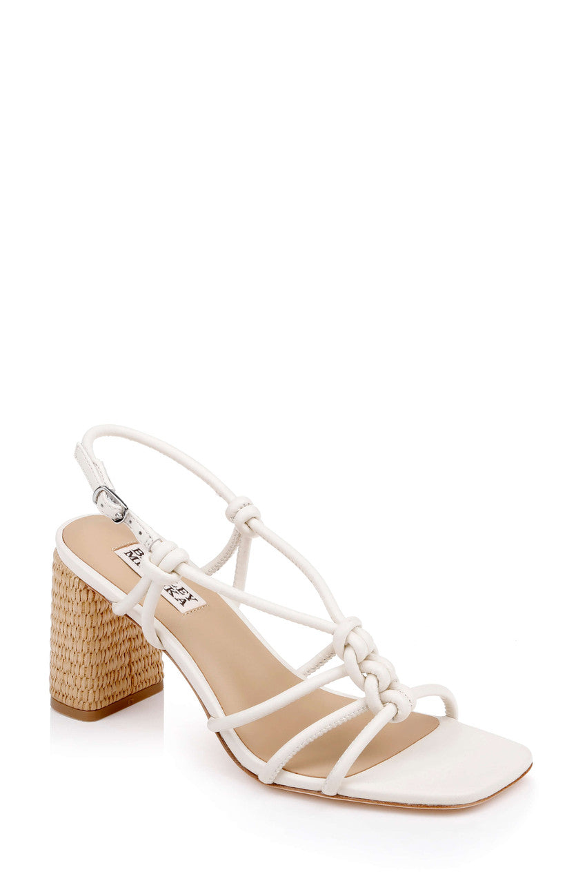 Cream Leather | Xiara Slingback Sandal Front Side