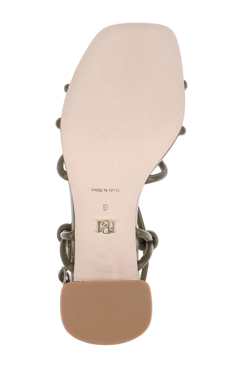 Olive Leather | Xiara Slingback Sandal Sole