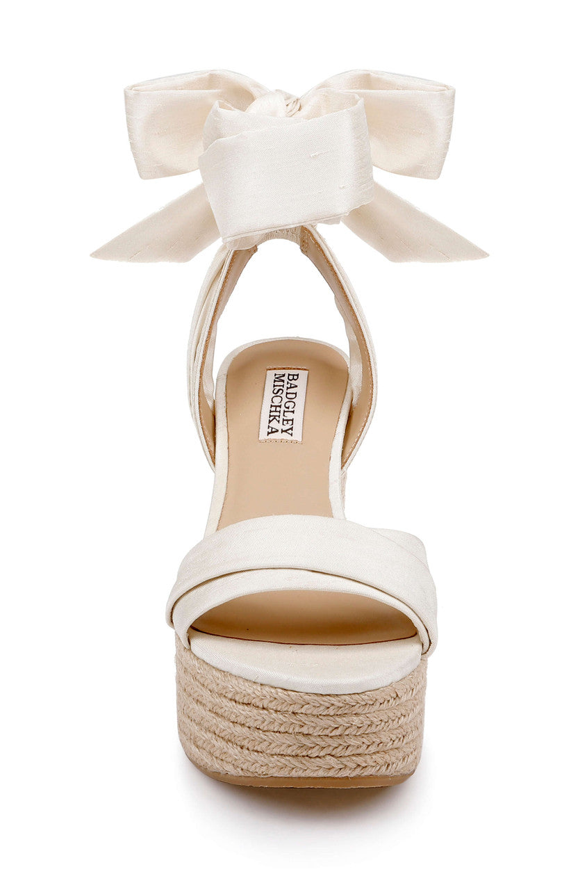 Cream | Ximora Espadrille Wedge Sandal Front