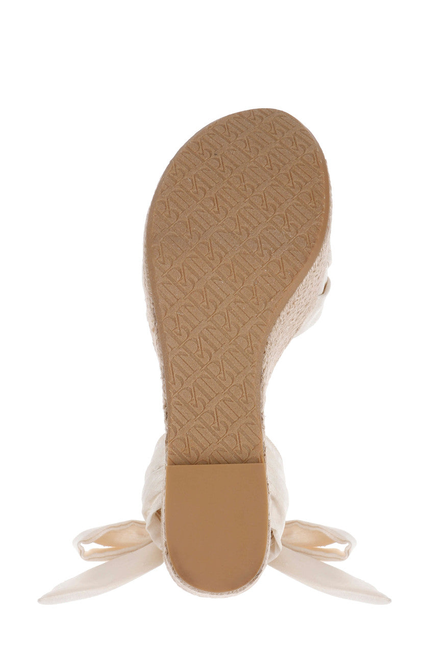 Cream | Ximora Espadrille Wedge Sandal Sole
