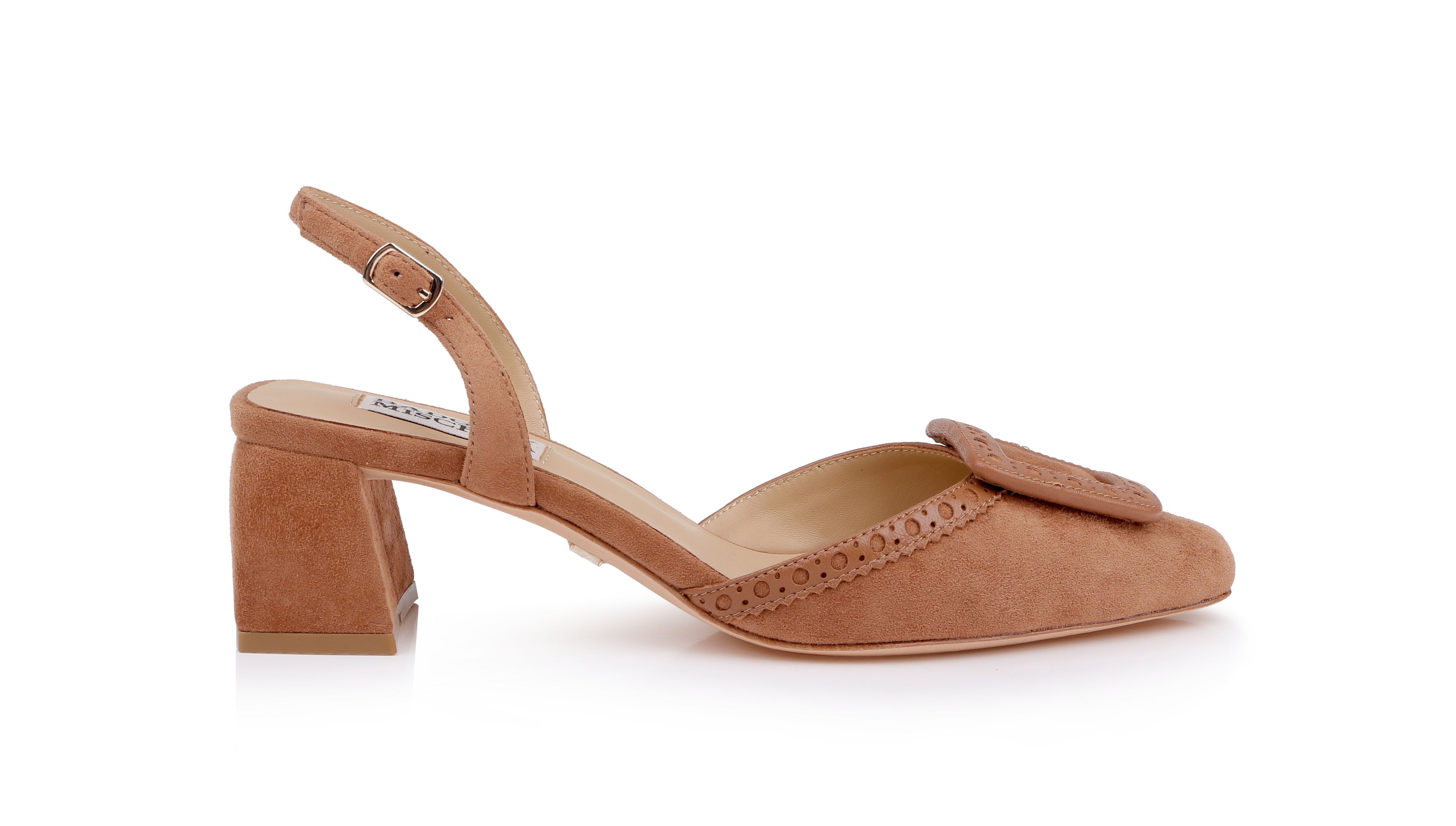 Coffee Suede | Yaneli Slingback Pump Back Side