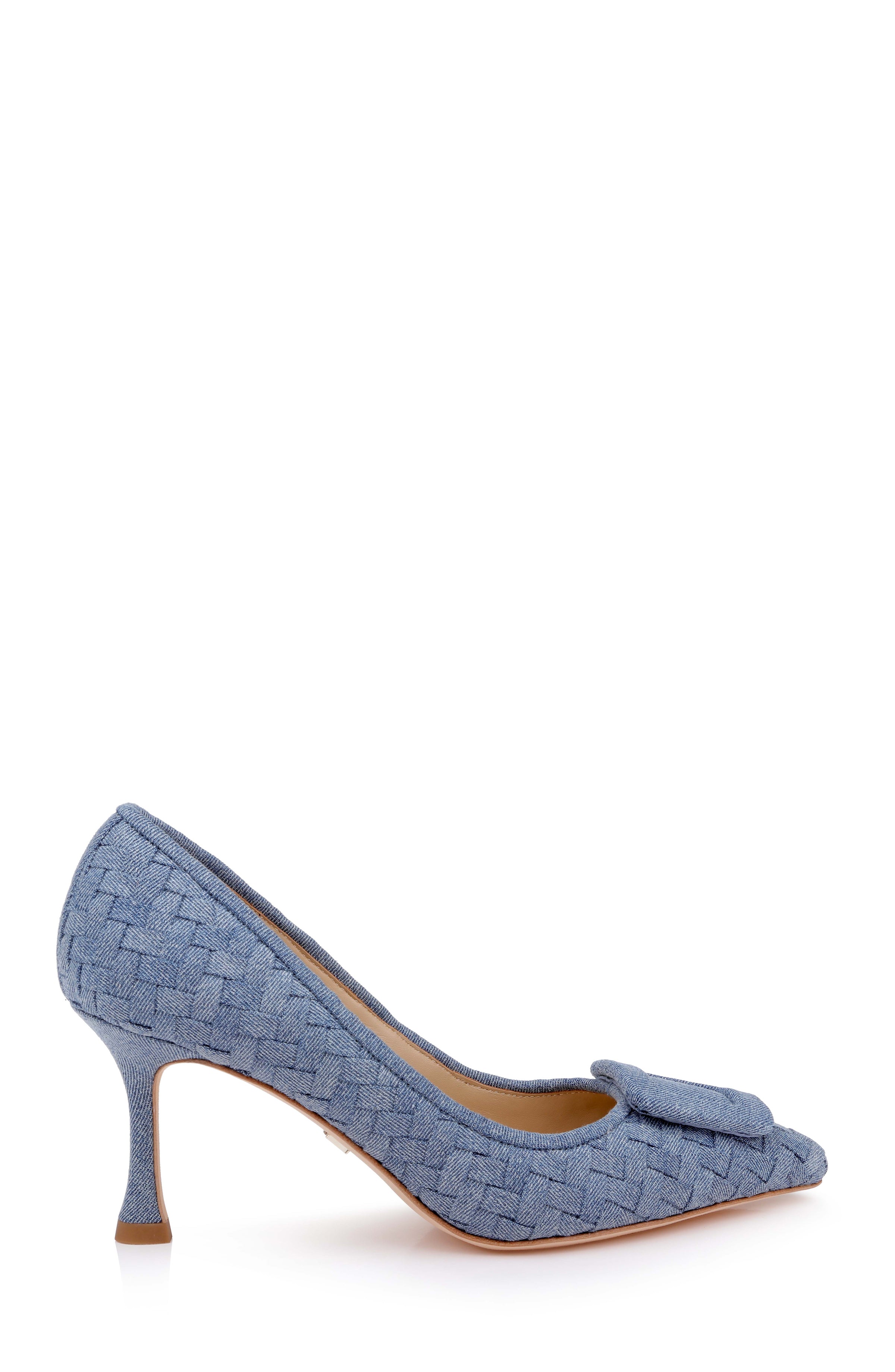 Light Denim | Yanet Pointed Toe Pump Side