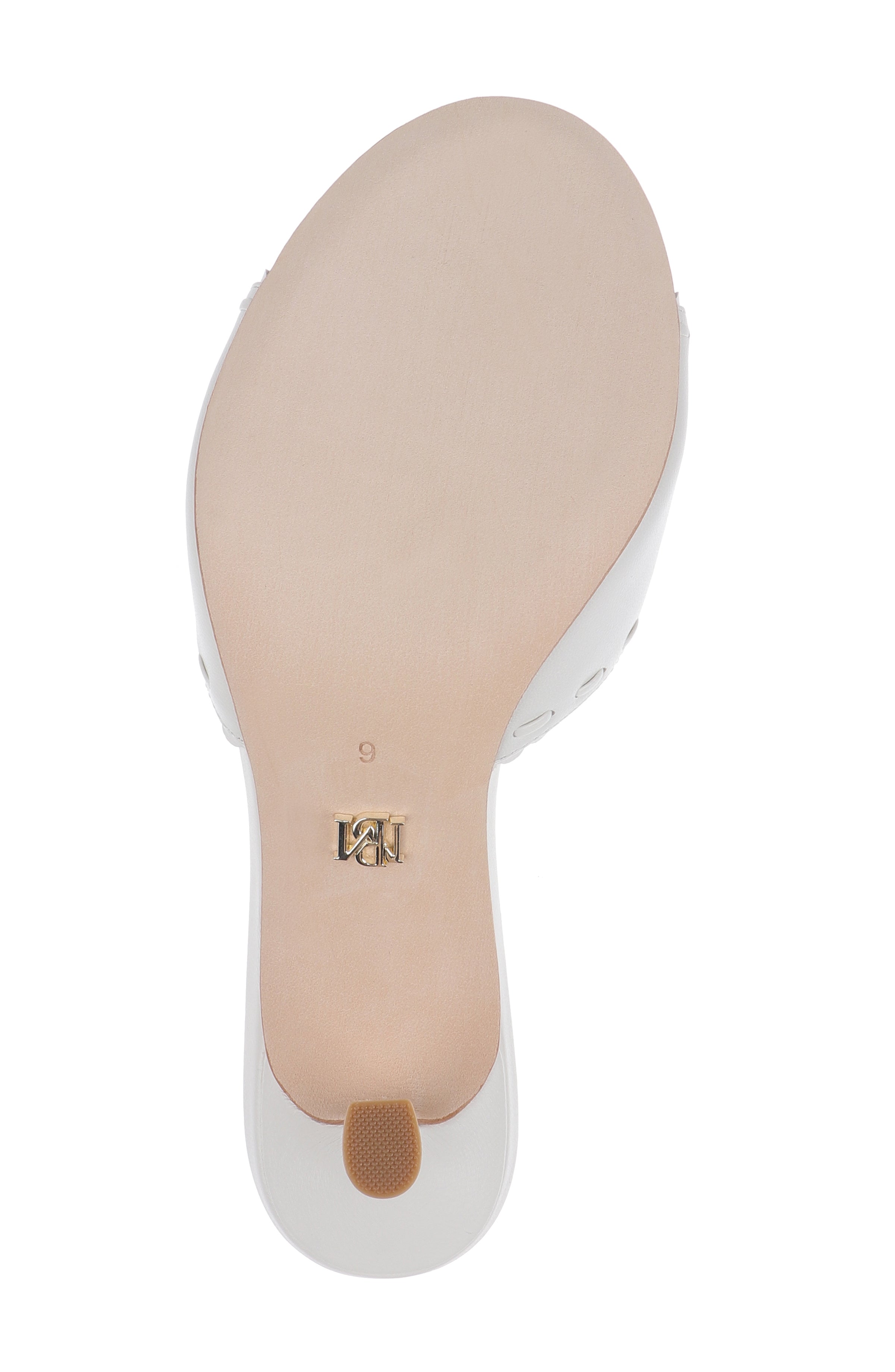 White Leather | Yaritza Bow Heeled Sandal Sole