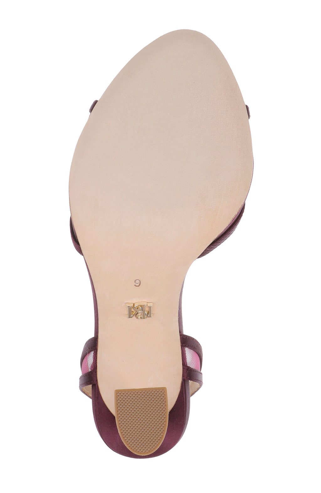 Cherry Satin | Ysabel Mesh Ankle Strap Sandal Sole