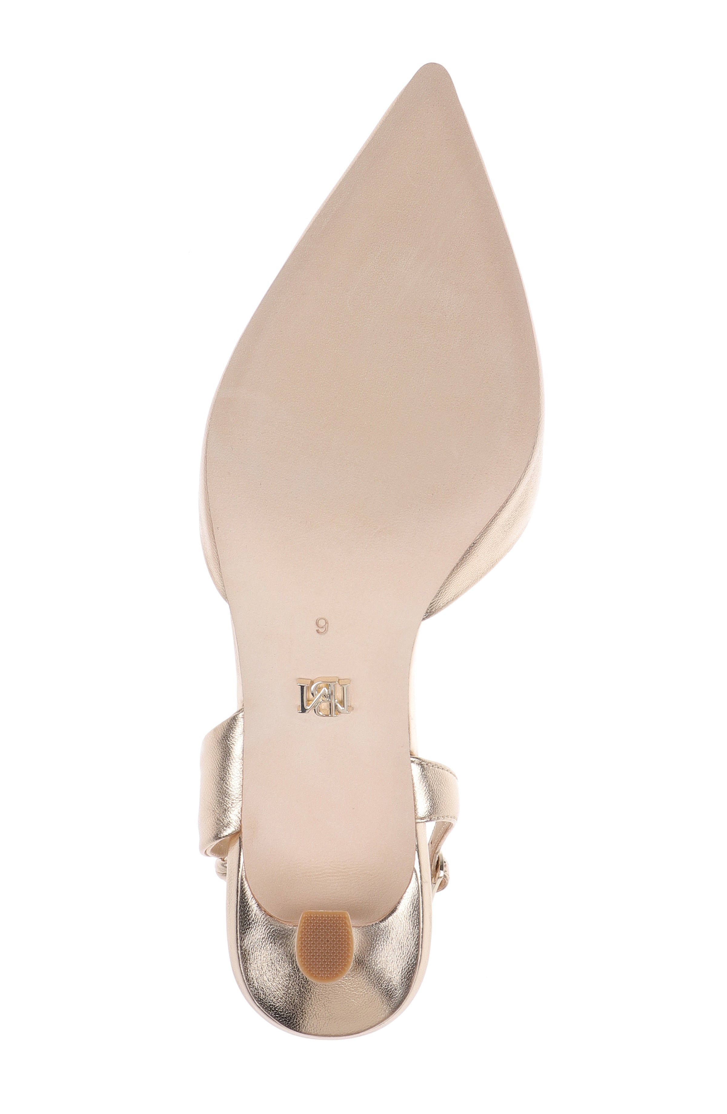 Gold Metallic | Yuan Bow Slingback Pump Sole