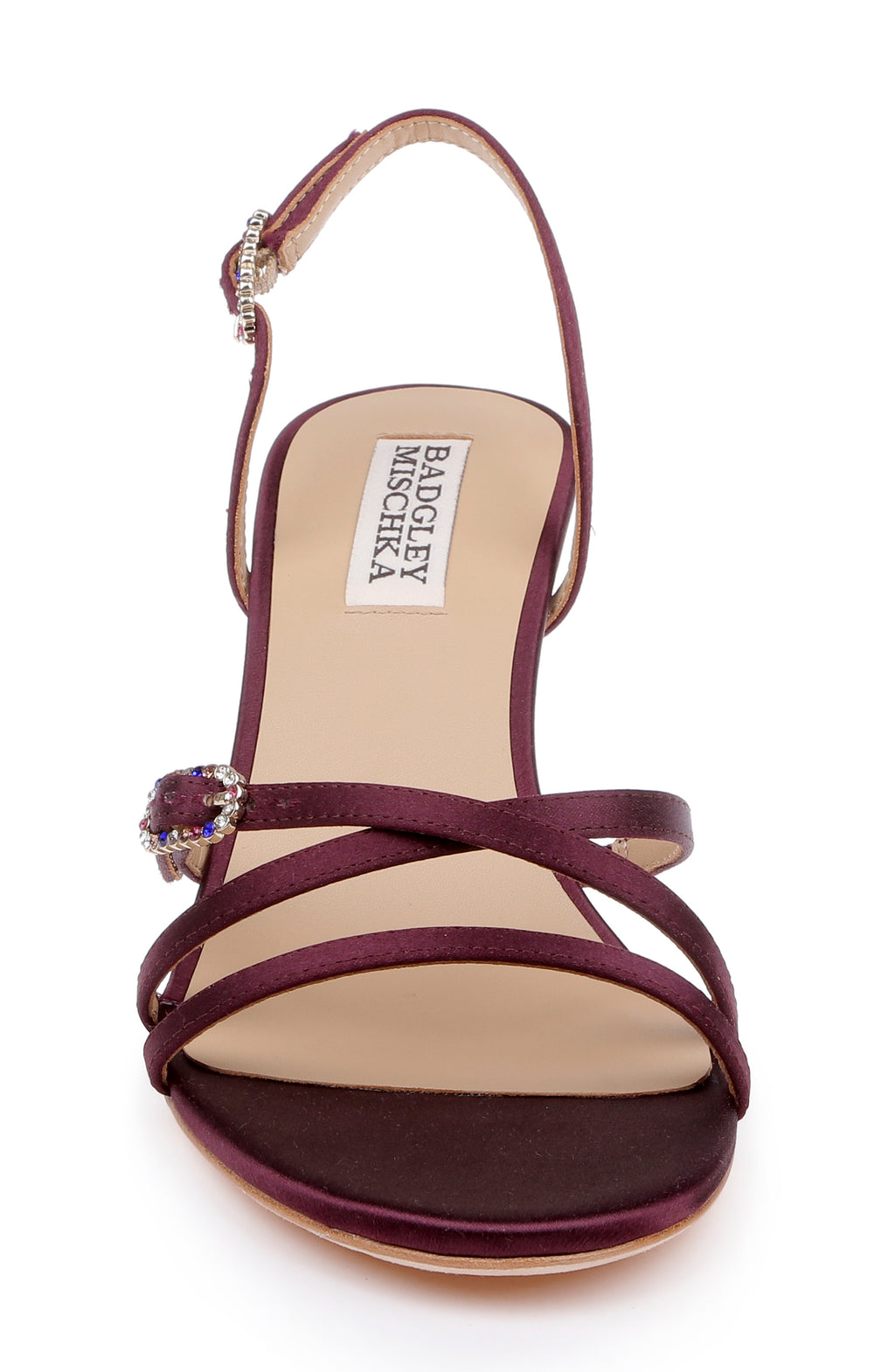 Cherry Satin | Yukon Slingback Sandal Front
