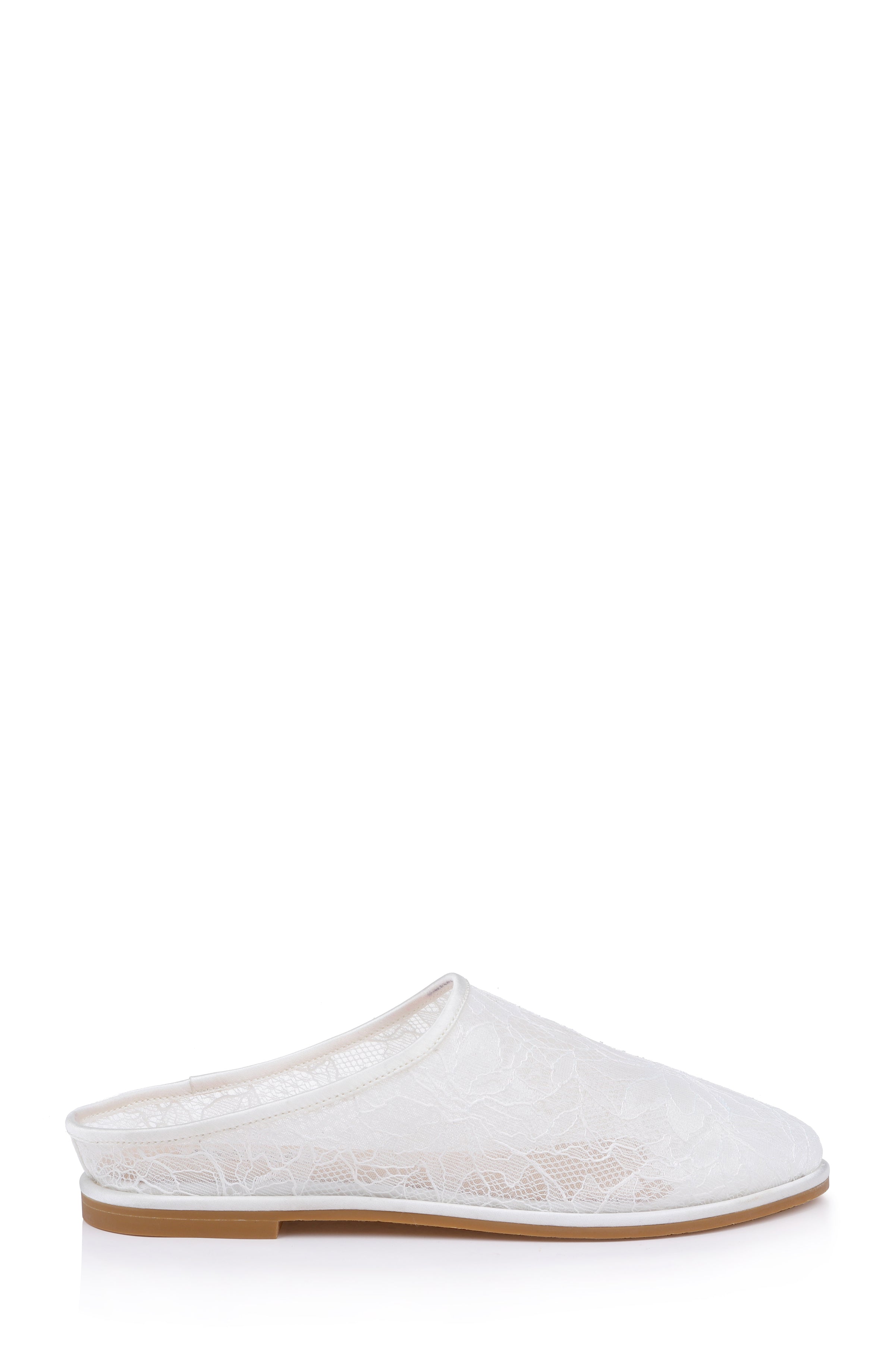 White Lace | Yumi Mesh Mule Side