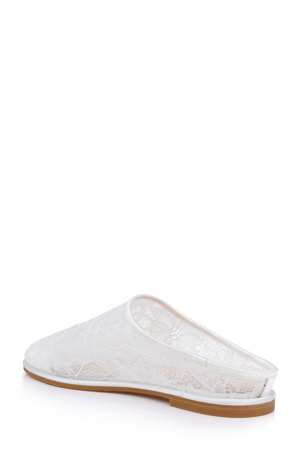 White Lace | Yumi Mesh Mule Back Side
