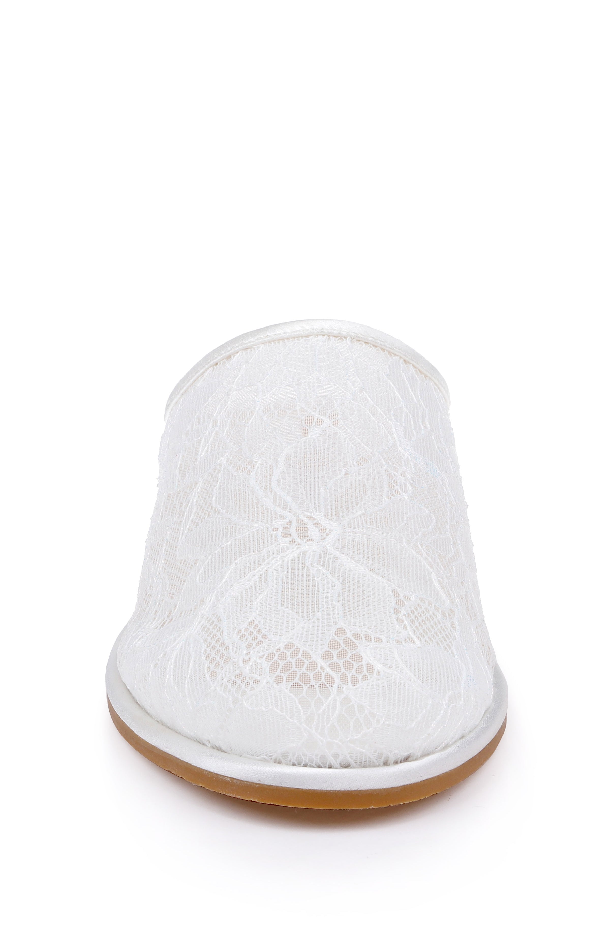 White Lace | Yumi Mesh Mule Front