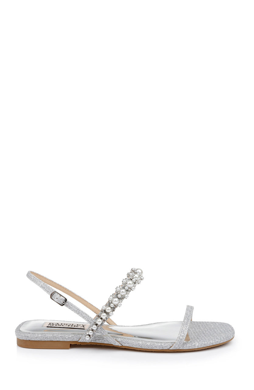 Silver | Natalee Flat Sandal