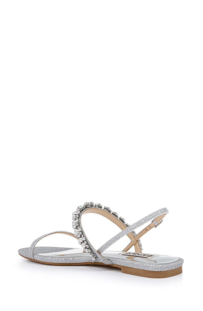 Silver | Natalee Flat Sandal