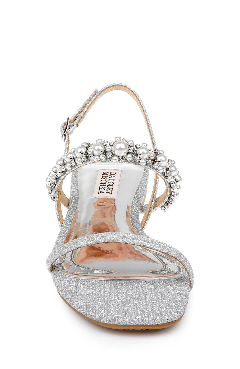 Silver | Natalee Flat Sandal