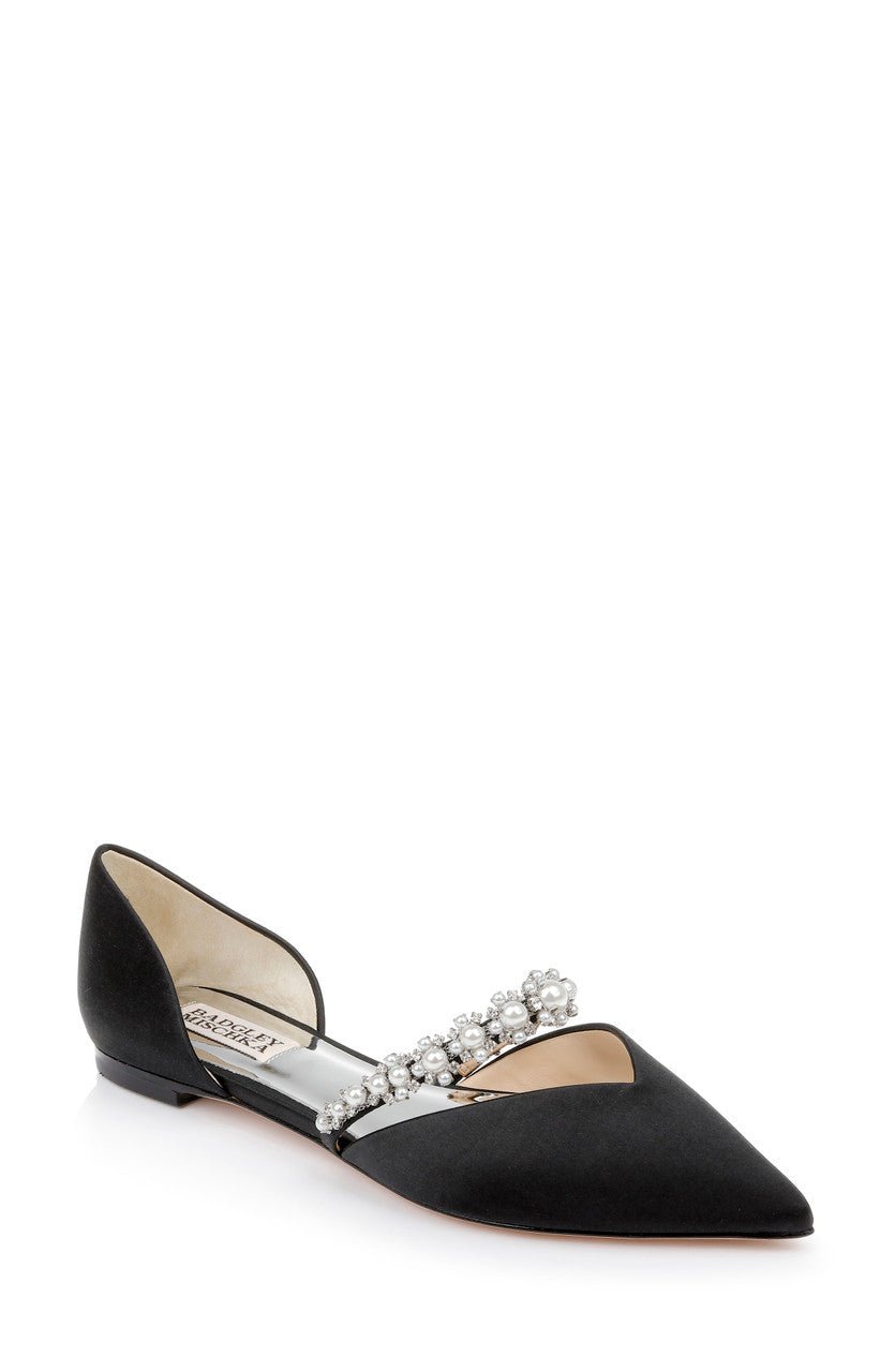 Black | Natalia Flat Shoes