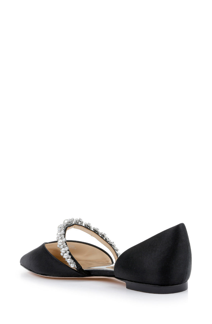 Black | Natalia Flat Shoes