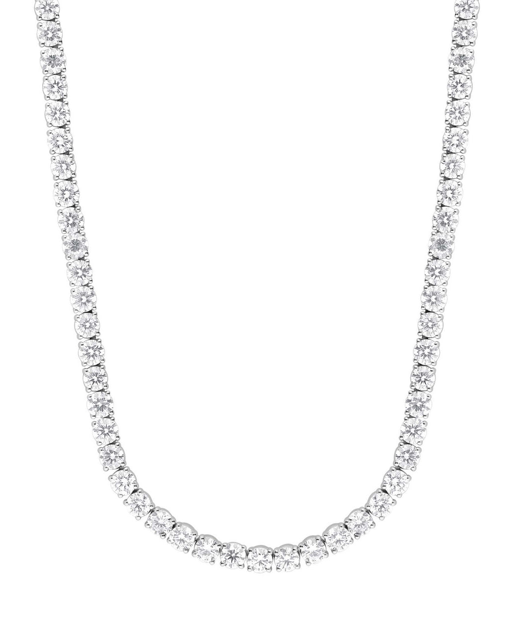 White Gold | 28 1/2CTTW Diamond Tennis Necklace Front